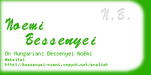 noemi bessenyei business card